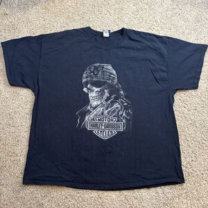 Harley Davidson Shirt Mens Size 3XL Black Nassau Bahamas Blackbeards Revenge